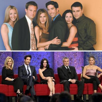 En 2016, el homenaje a James Burrows, el mítico director de televisión estadounidense, consiguió reunir a casi todos los actores de Friend. Salvo Matthew Perry (Chandler Bing), que se encontraba en pleno rodaje en Londres, todos los protagonistas de la exitosa serie de la que ahora se cumplen 25 años de su estreno aparecieron juntos y sentados de nuevo todos en un sofá en el programa de la NBC. David Schwimmer (Ross Geller), Matt LeBlanc (Joey Tribbiani), Jennifer Anniston (Rachel Green), Courteney Cox (Mónica Geller) y Lisa Kudrow (Phoebe Buffay) rememoraron anécdotas de Friends. Hasta entonces no se les había visto juntos, aunque sobre todo las chicas, especialmente Jennifer Aniston y Courteney Cox, mantienen una estrecha amistad.