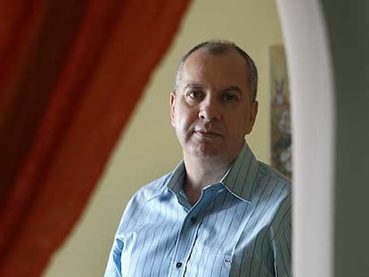 El autor bonaerense Jorge Omar Viera, el pasado martes en Madrid.