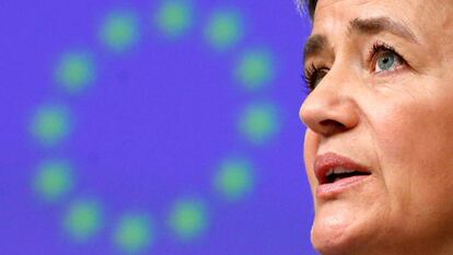 La comisaria europea de Competencia, Margrethe Vestager.