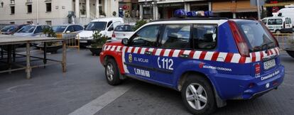 Veh&iacute;culo de la polic&iacute;a local de El Molar.