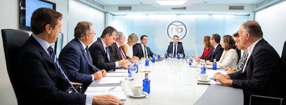 Reunión del comité de dirección del PP este lunes.