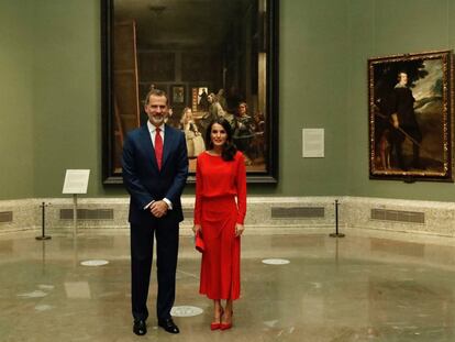 Los reyes Felipe VI y Letizia presidieron este jueves en el Museo del Prado el acto de presentación de la campaña 'Spain for Sure', con la que el Gobierno busca atraer a los turistas extranjeros y transmitir un mensaje de seguridad.