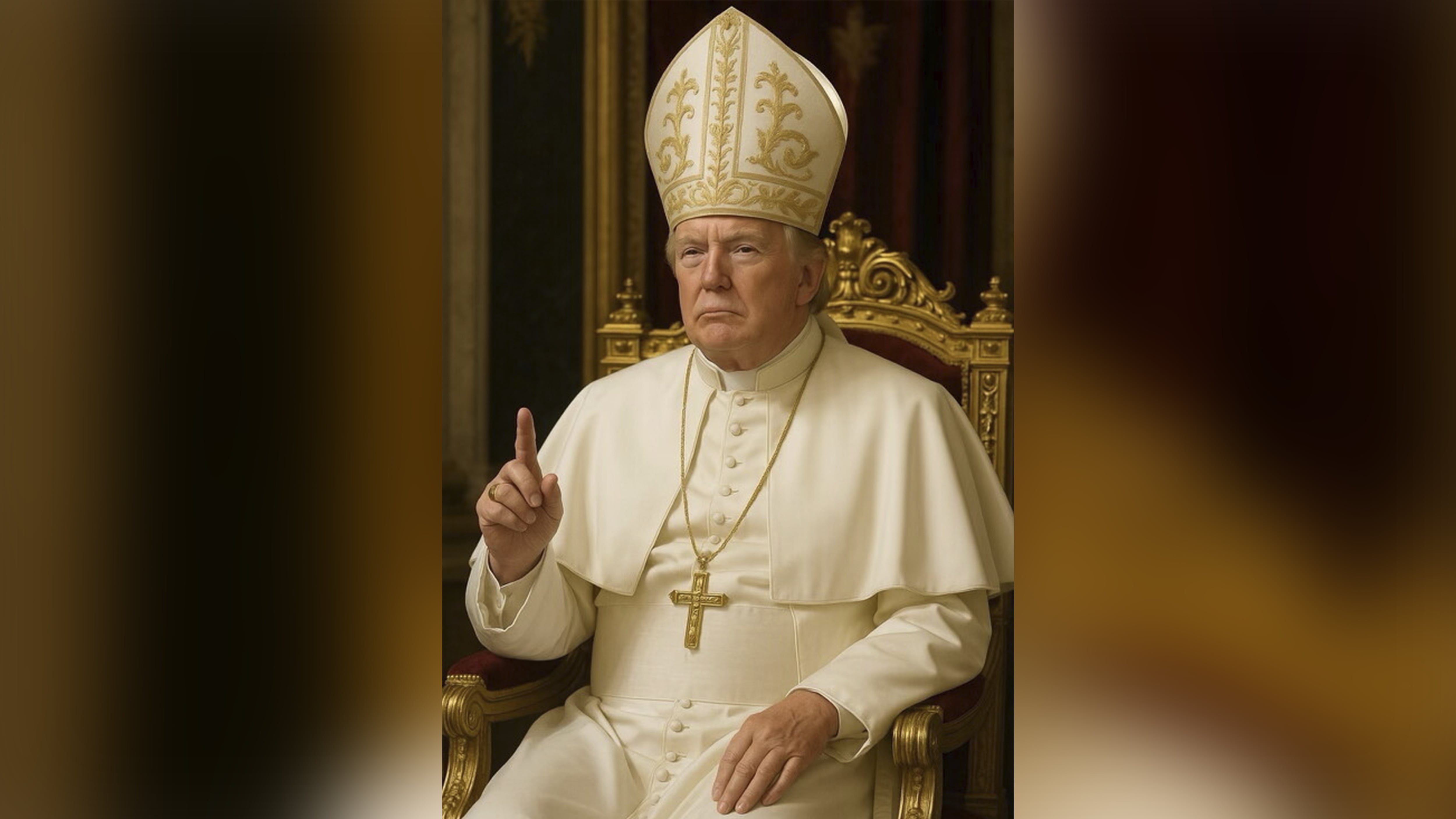 Trump ‘se postula’ como sucesor del Papa con una imagen creada por IA