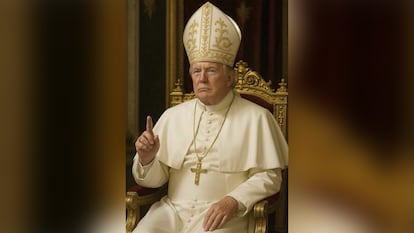 Trump 'se postula' como sucesor del Papa con una imagen creada por IA |  Internacional | EL PAÍS