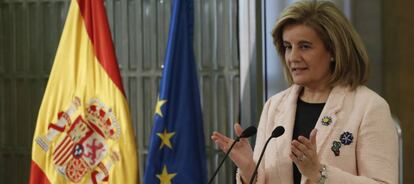 La ministra de Empleo y Seguridad Social, Fátima Báñez.