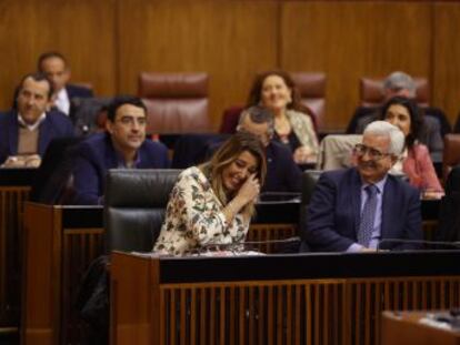 “Han tenido que apropiarse del voto de extrema derecha para tener un Gobierno legítimo”, dice la dirigente socialista en su primer discurso como líder de la oposición