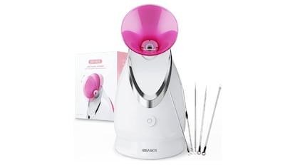Vaporizador facial con más de 10.000 valoraciones, tres colores