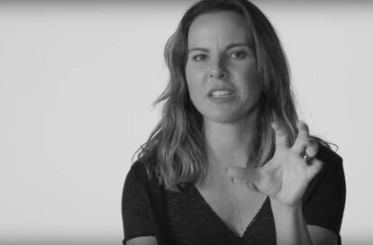Kate del Castillo en un momento del vídeo.