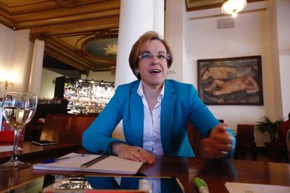 Purificación Causapié, ayer durante la entrevista en el Círculo de Bellas Artes de Madrid.