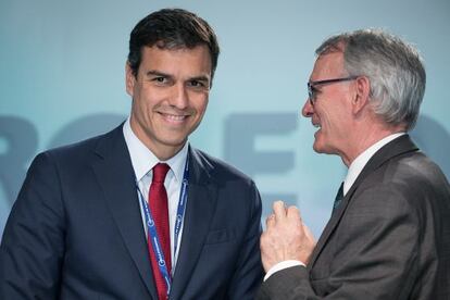Pedro Sánchez amb Antón Costas.