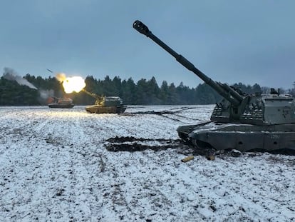 Las fuerzas rusas en la región de Donetsk, este viernes.