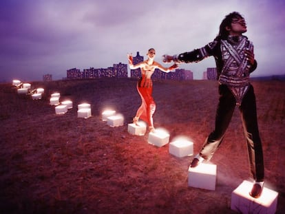 Imagen de la exposición de Michael Jackson