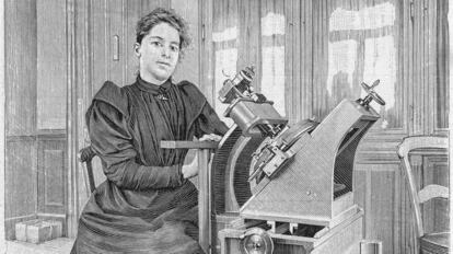 Dorothea Klumpke Roberts, matemática 
y astrónoma, en una ilustración de 1903. 
