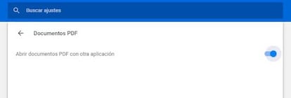 Opción para abrir PDF fuera de Chrome