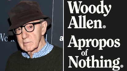 Woody Allen en 2017 y, a la derecha, portada del libro de sus memorias, publicadas por Skyhorse, la misma editorial que ahora ha rescatado la biografía de Philip Roth.