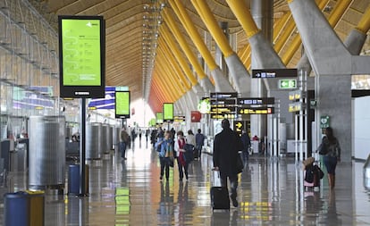 Aeropuerto de Madrid-Barajas.