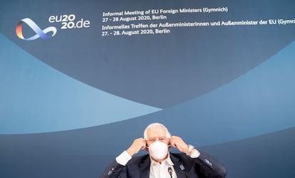 El jefe de la diplomacia europea, Josep Borrell, el pasado mes de agosto en Berlín.