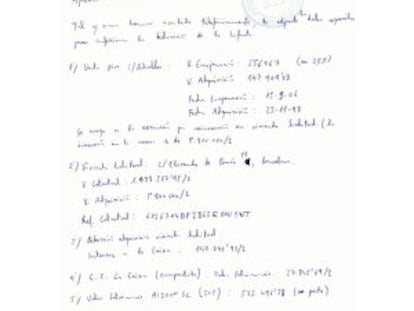 UNA DECLARACIÓN DE COMPRAS Y VENTAS. La declaración de 2007 de la infanta Cristina, correspondiente al ejercicio de 2006, debía incluir la venta de una casa en Barcelona y la compra de otra cuyo preció rozó los seis millones de euros (5.800.000). El directivo del instituto Nóos encargado de la parte jurídica también se preocupaba por los pormenores de la declaración de la infanta, según los documentos que obran en el sumario, dos de los cuales se reproducen sobre estas líneas.