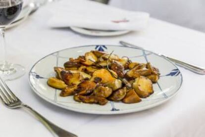 Plato de boletus