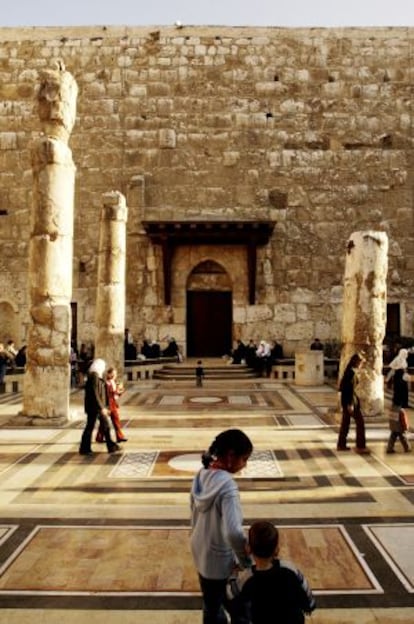 La mezquita omeya de Damasco.