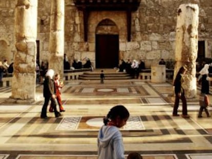 La mezquita omeya de Damasco.