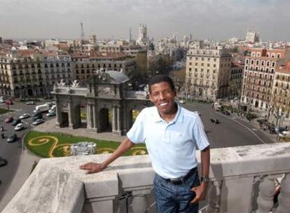 Haile Gebrselassie, ayer en Madrid.