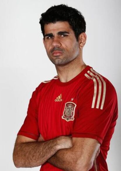 Diego Costa, con la camiseta de España