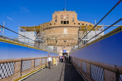 Las obras del Castillo de Sant’Angelo.