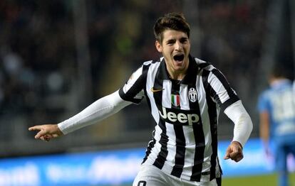 Morata, con la Juve, la semana pasada.