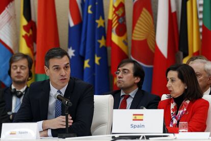 Pedro Sánchez y Margarita Robles