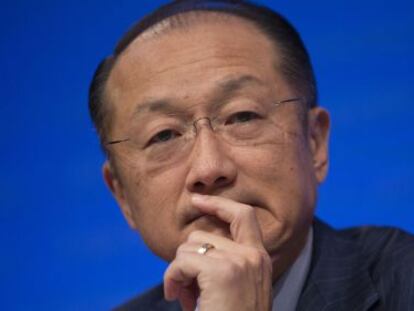 Jim Yong Kim, este jueves en Washington.