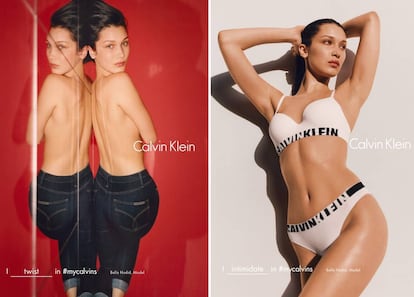 La marca estadounidense también ha querido contar en su nueva campaña con una de las modelos del momento, Bella Hadid.