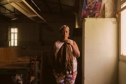 Olga Liria Márquez, trabajadora de la industria del tabaco en San Juan y Martínez.