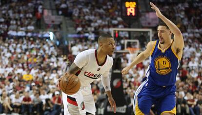 Lillard y Klay Thompson.