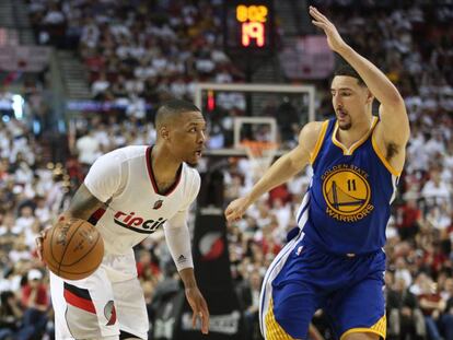 Lillard y Klay Thompson.