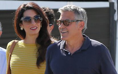 Amal y George Clooney, el pasado octubre, la última vez que se les vio en público.
