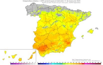 Altas temperaturas España