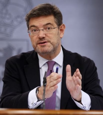 El ministro Rafael Catalá.