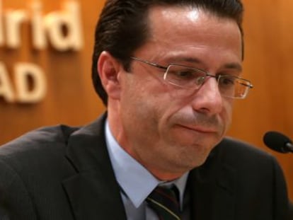 Javier Fernández-Lasquetty, en rueda de prensa el pasado día 10.