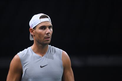 Rafa Nadal, en la del Paris Masters, en octubre de 2019.