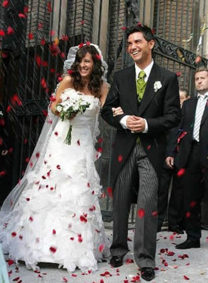 David Civera y Ana María Benedí, el día de su boda.