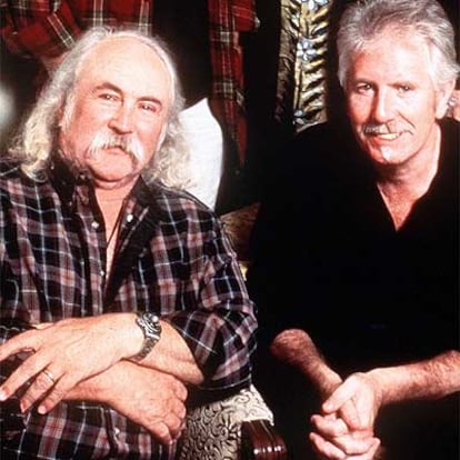 Graham Nash (izquierda) y David Crosby, en directo.