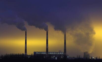 Una central térmica, en Minsk.