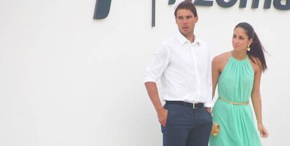 Rafa Nadal y Mery Perelló, en Formentera, en 2014.