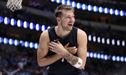 Luka Doncic, en el encuentro ante los Wizards.