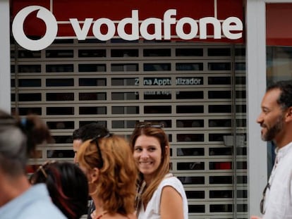 Tienda de Vodafone en la localidad malagueña de Ronda.