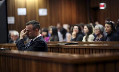 Oscar Pistorius, en una corte de Pretoria, en abril de 2015.