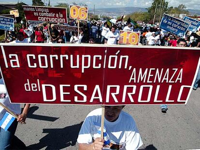 Manifestación celebrada en Tegucigalpa (Honduras) en febrero de 2007.