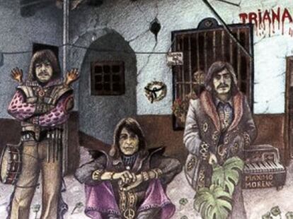 Portada del disco 'El patio' (1975), del grupo Triana.