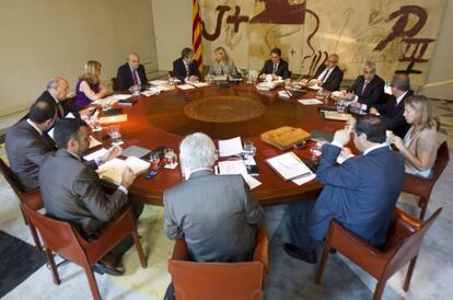Reunión semanal del Gobierno catalán de hoy